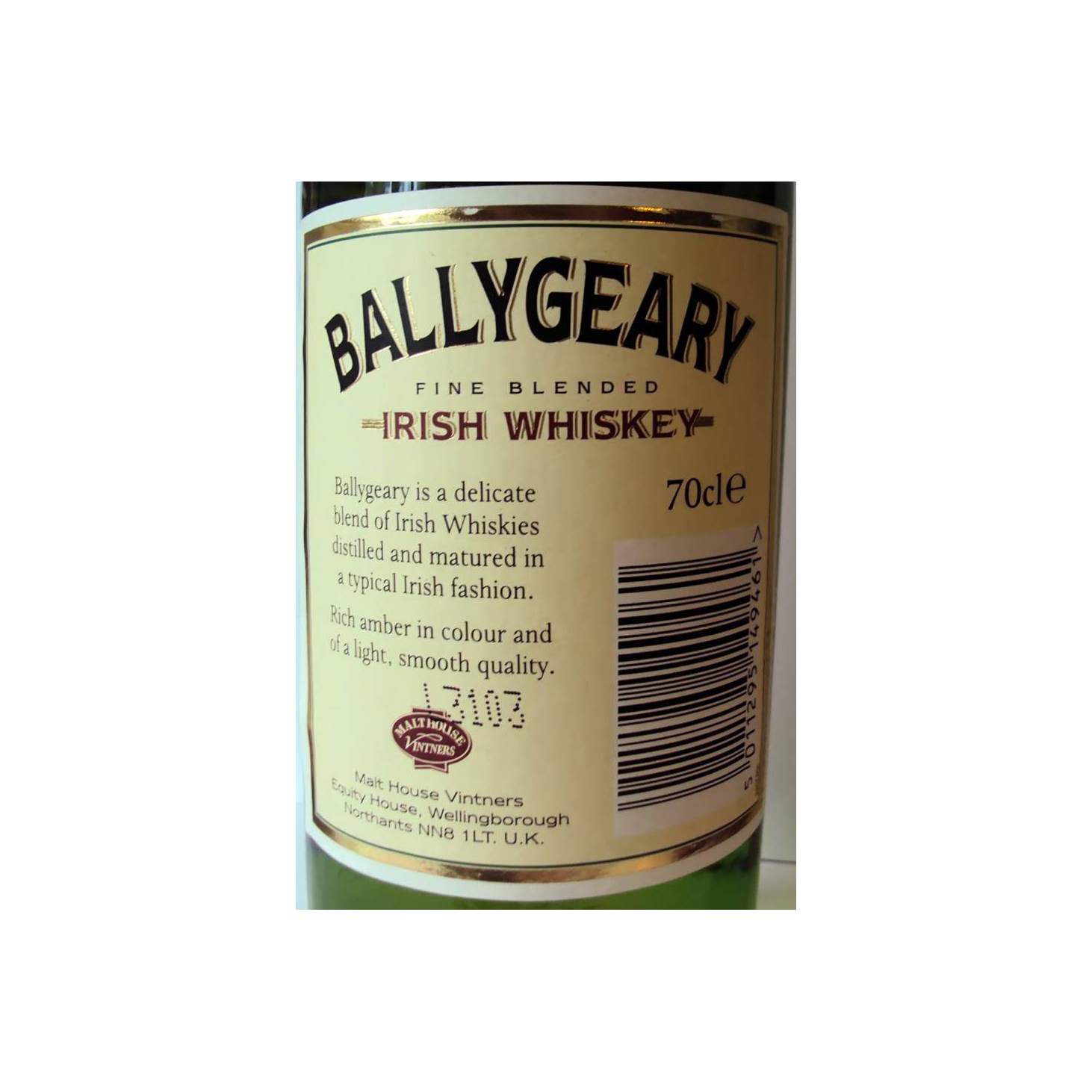 Ballygeary Fine Blended Irish Whiskey 2