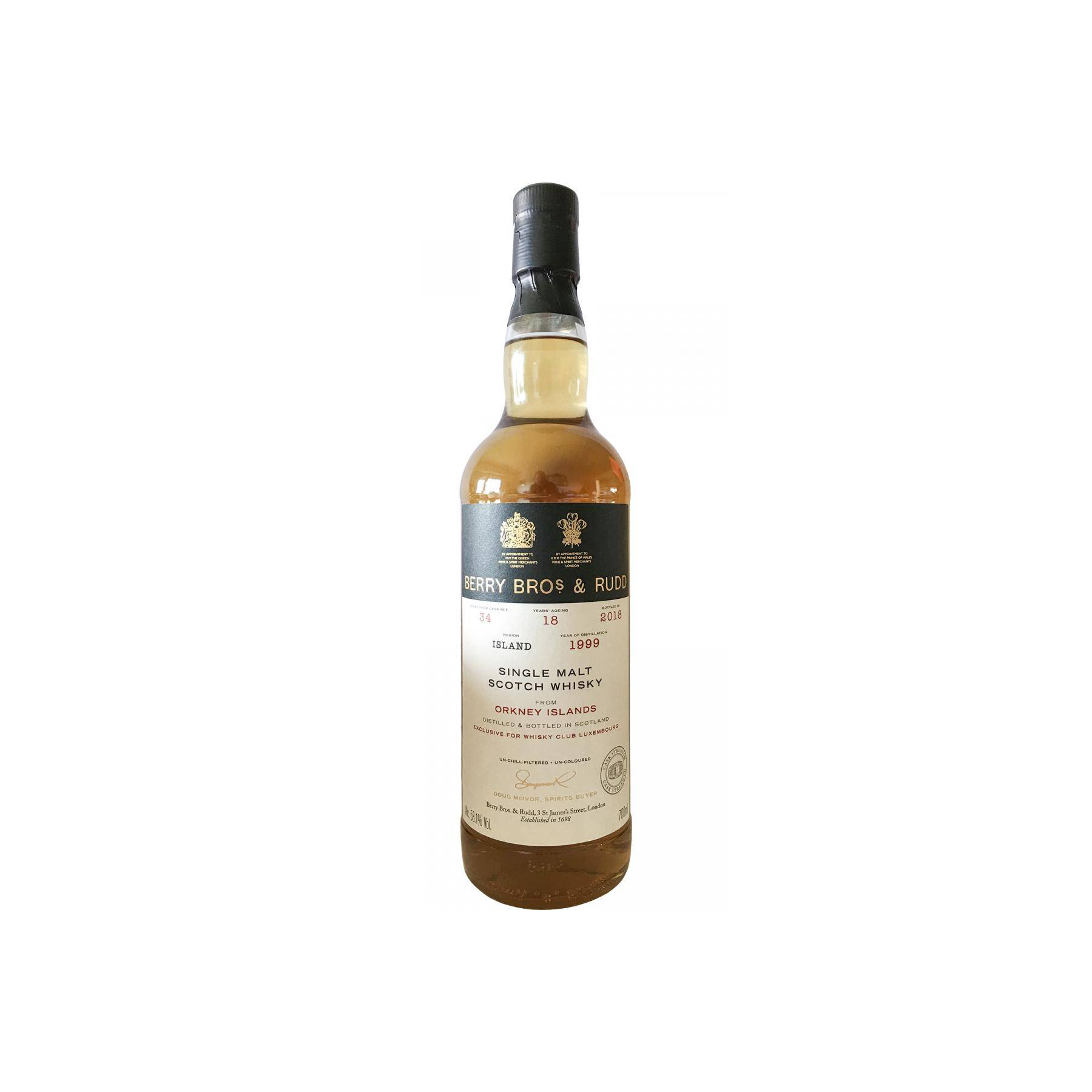 Berry Bros. & Rudd 1999 18 Years Single Malt Whisky