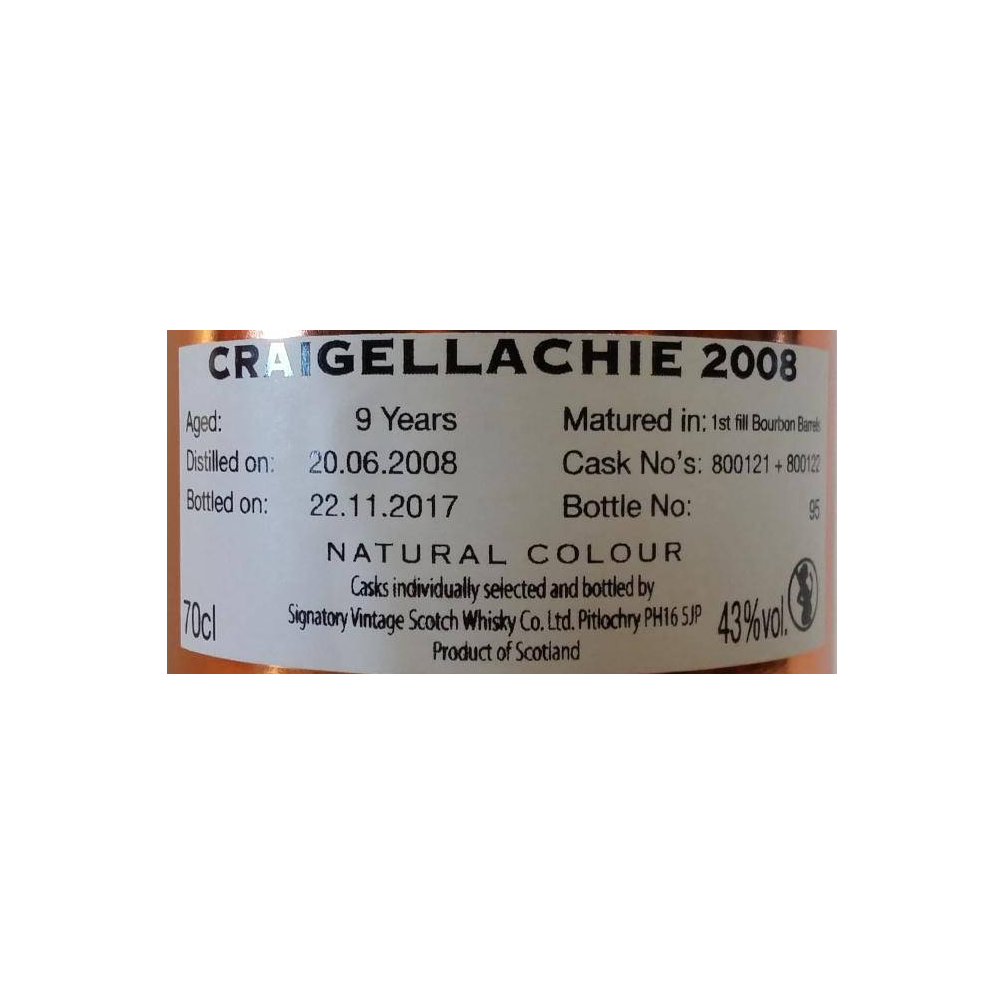 Craigellachie Vintage Collection 2008 9 Years Single Malt Whisky 3