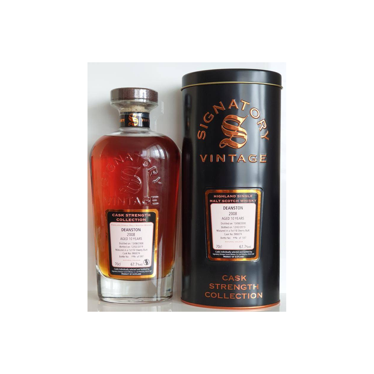 Deanston Cask Strength Collection 2008 10 Years Single Malt Whisky 2