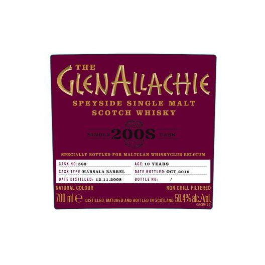 The GlenAllachie Single Cask 2008 10 Years Single Malt Whisky