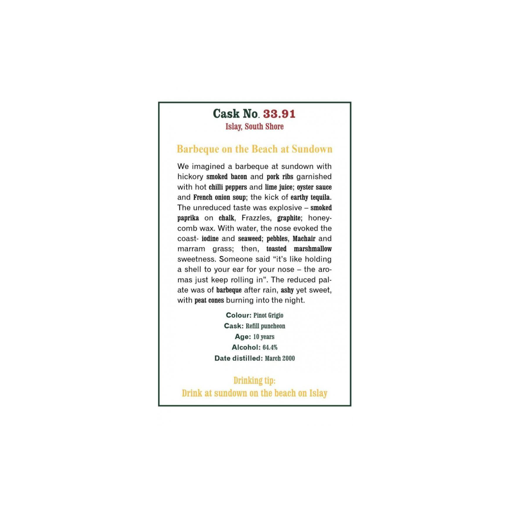 The Scotch Malt Whisky Society 2000 10 Years Single Malt Whisky