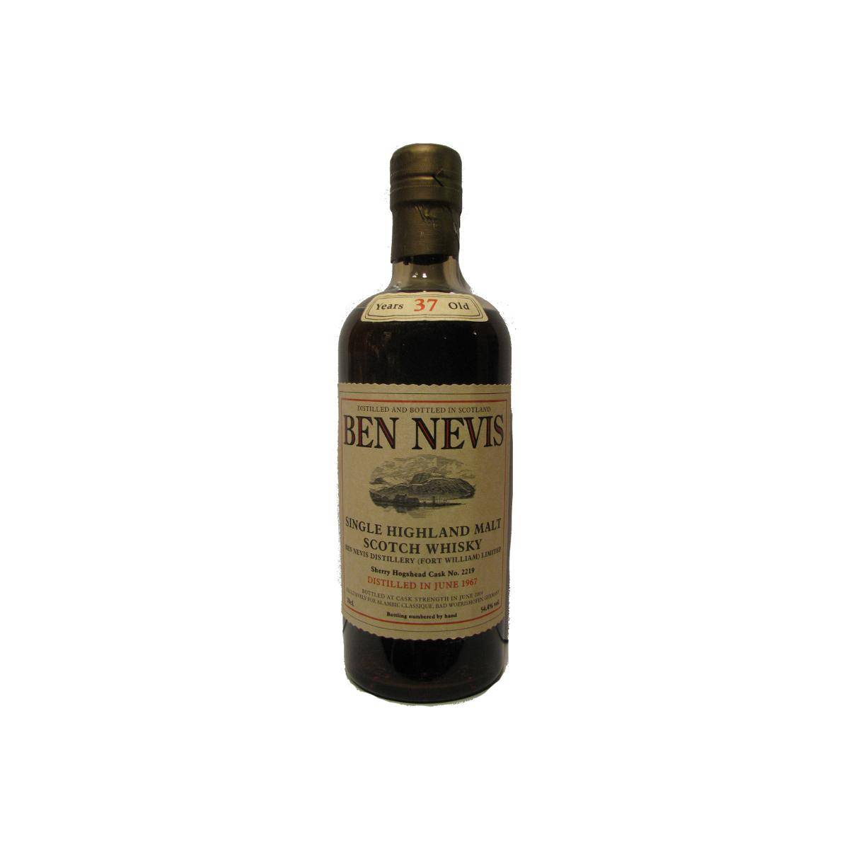 Ben Nevis 1967 37 Years Single Malt Whisky