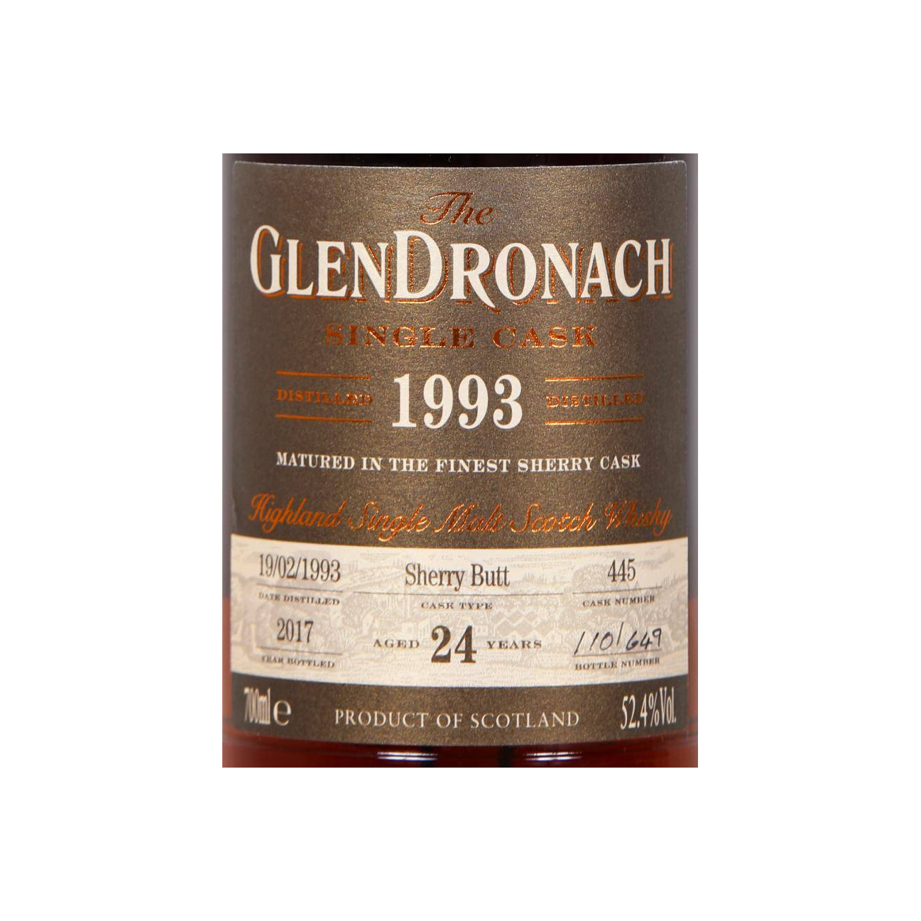 GlenDronach 1993 24 Years Single Malt Whisky 2