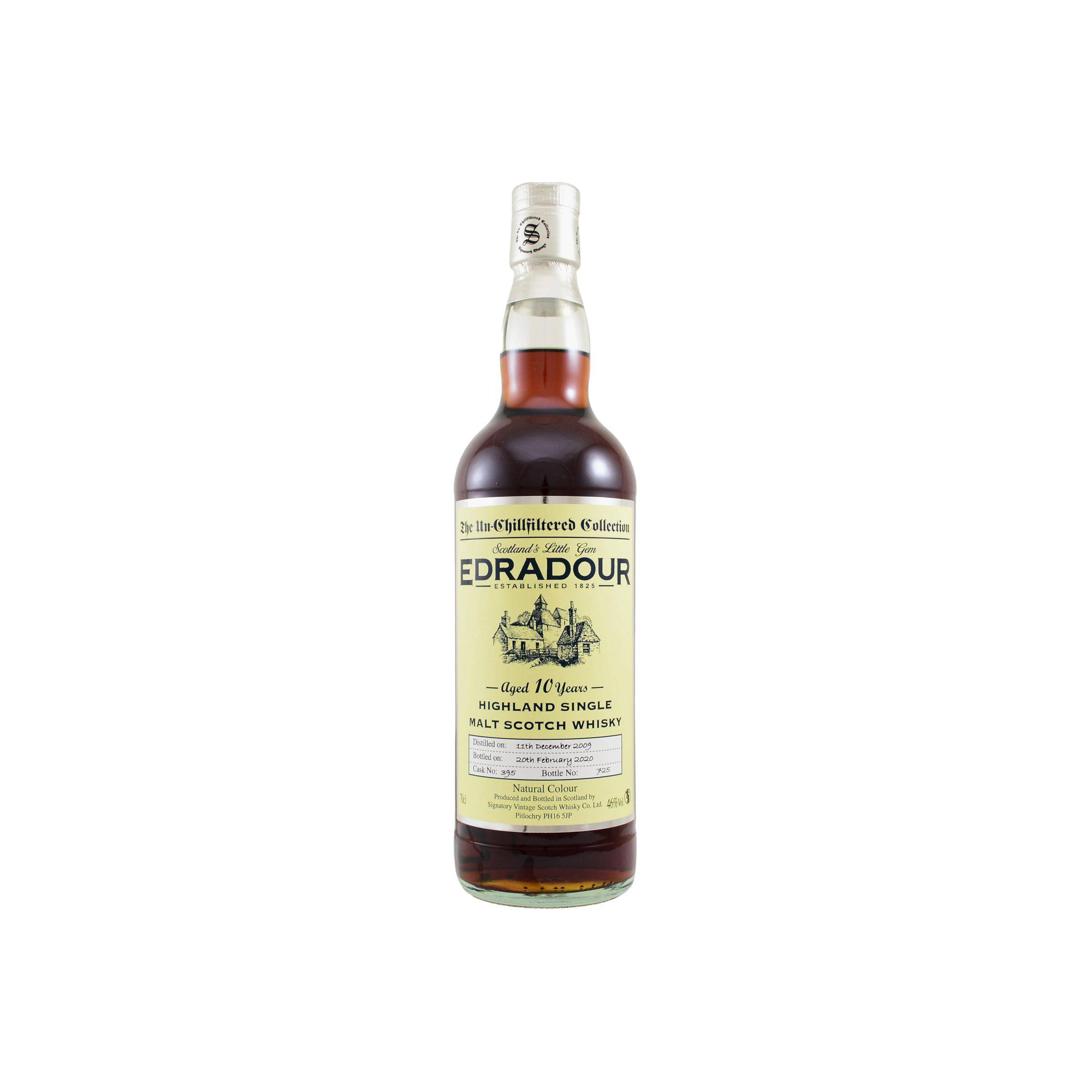 Edradour The Un-Chillfiltered Collection 2009 10 Years Single Malt Whisky
