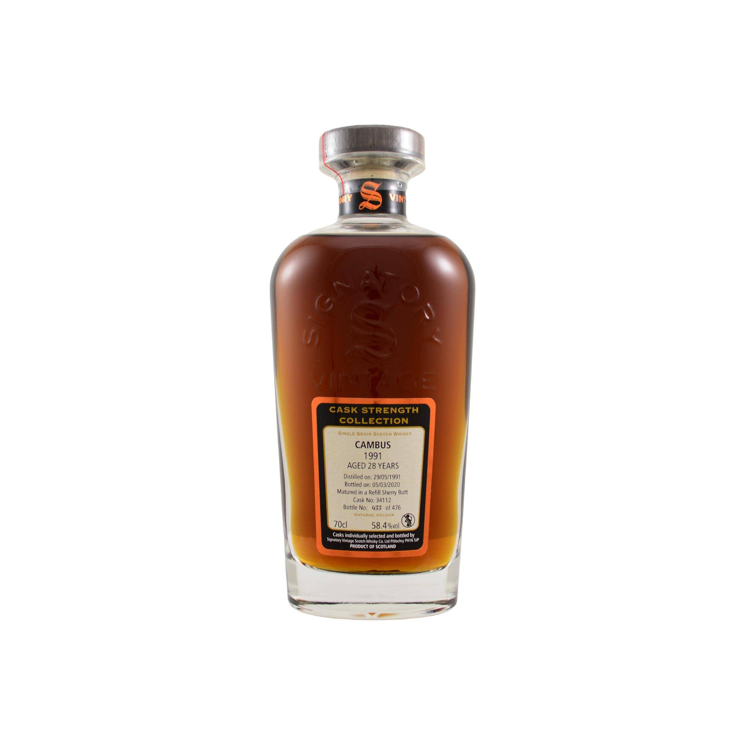 Cambus Cask Strength Collection 1991 28 Years Single Grain Whisky