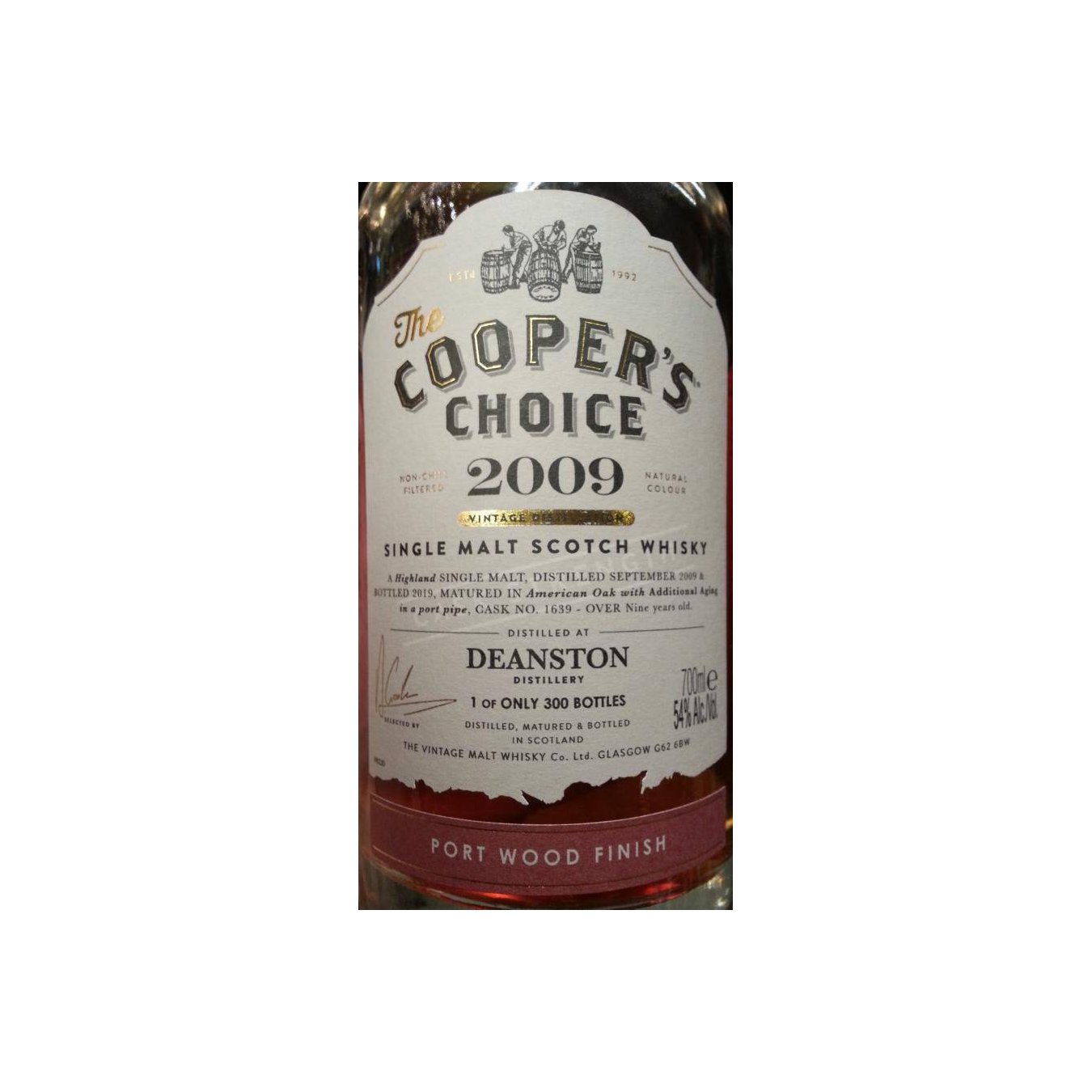 Deanston The Cooper's Choice 2009 9 Years Single Malt Whisky 2