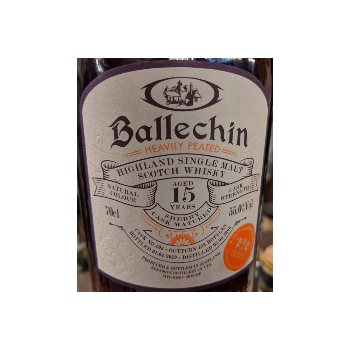 Ballechin 2003 15 Years Single Malt Whisky 2