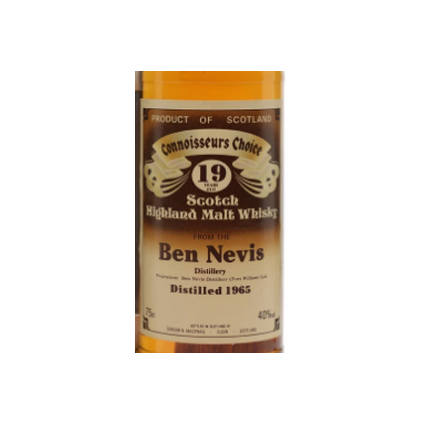 Ben Nevis Connoisseurs Choice 1965 19 Years Single Malt Whisky