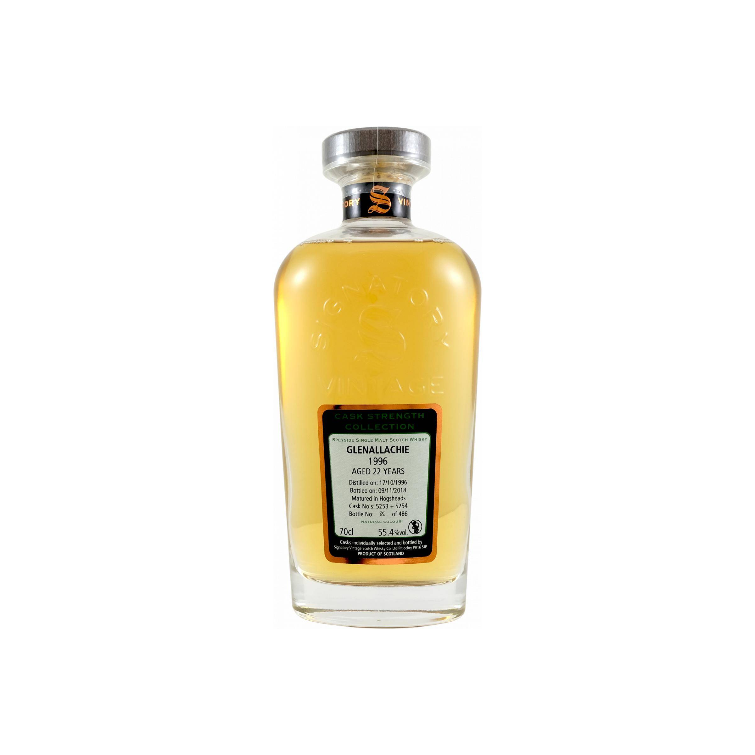 The GlenAllachie Cask Strength Collection 1996 22 Years Single Malt Whisky