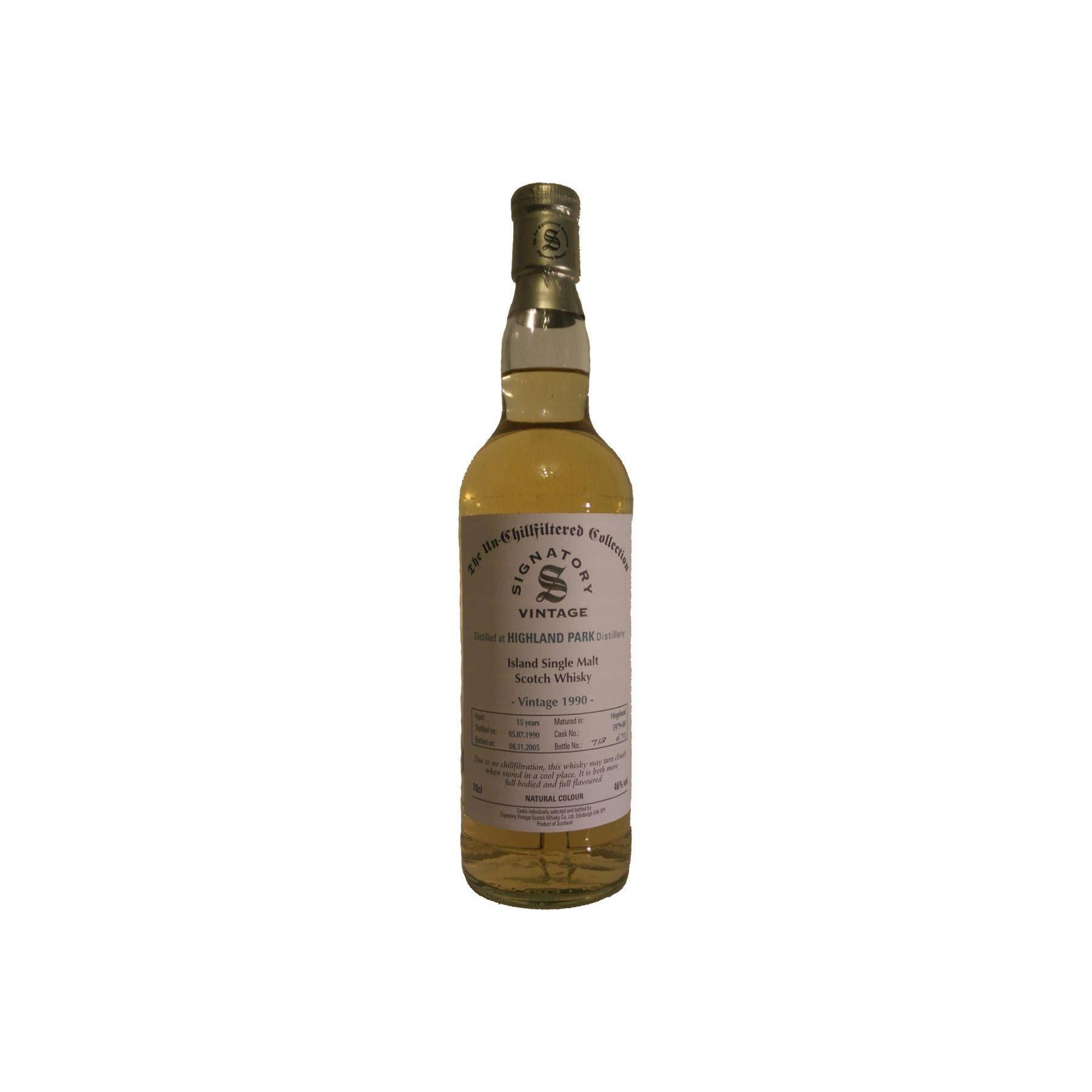Highland Park The Un-Chillfiltered Collection 1990 15 Years Single Malt Whisky