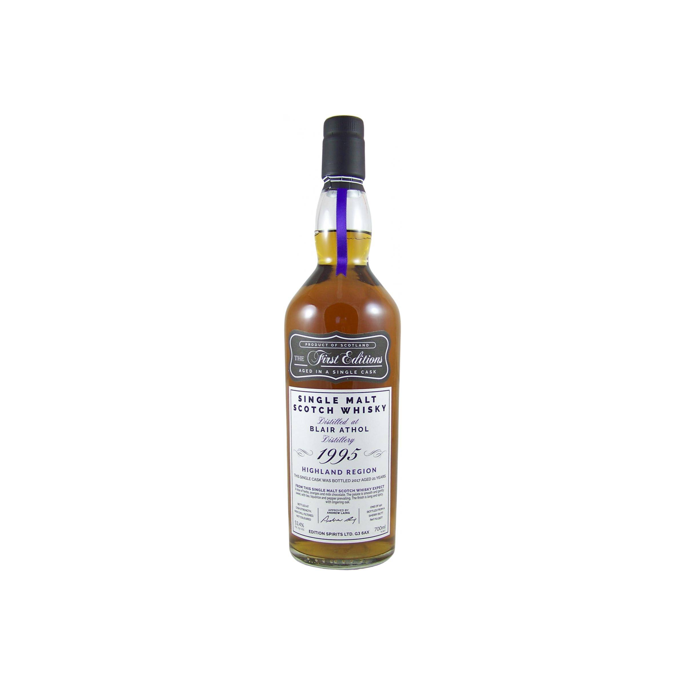 Blair Athol The First Editions 1995 21 Years Single Malt Whisky
