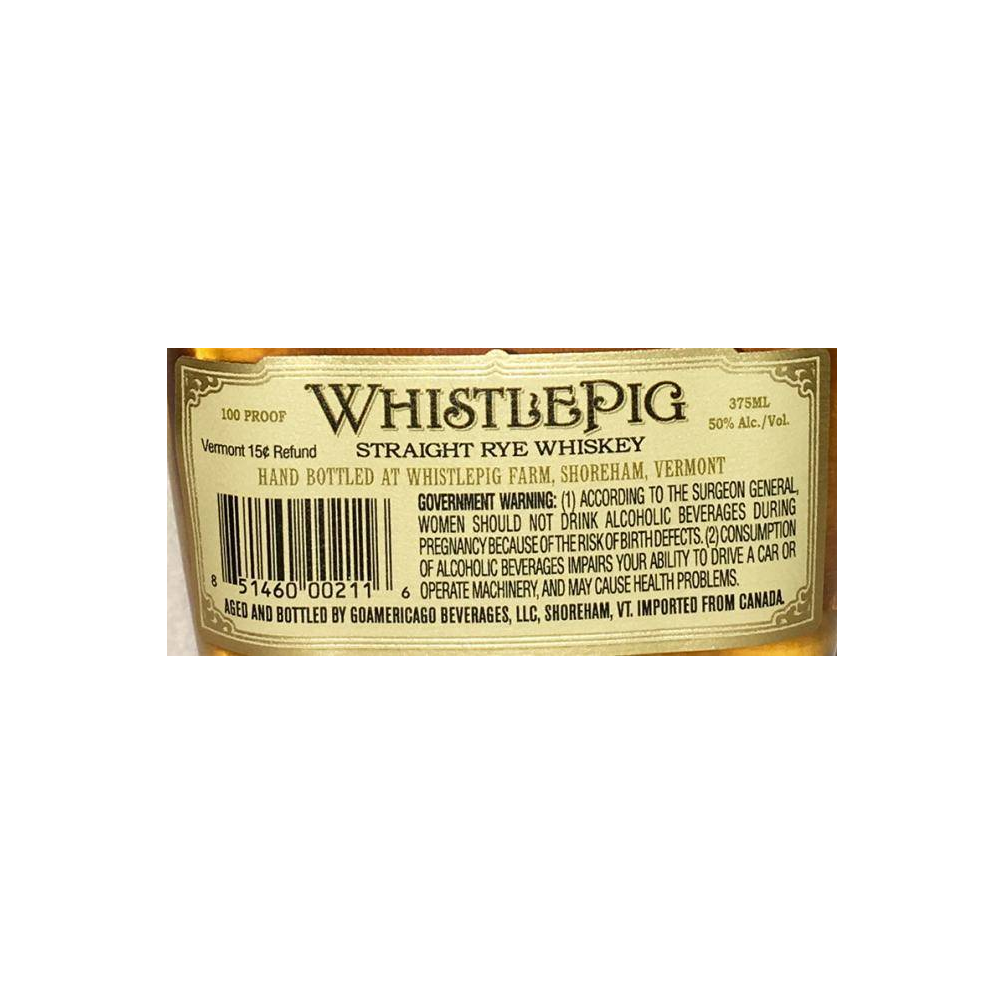 WhistlePig 10 Years Rye Whisky 2