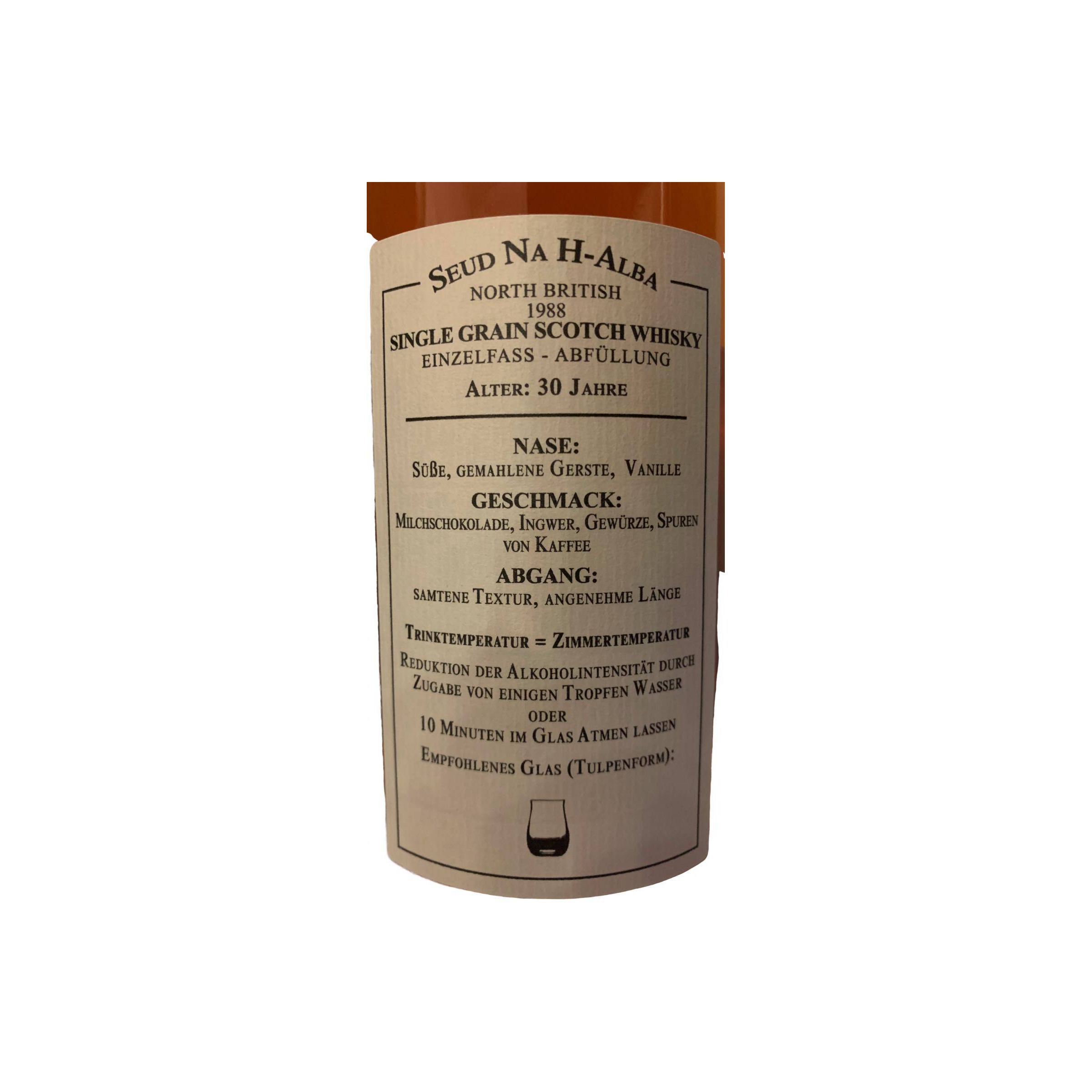 North British 1988 30 Years Single Grain Whisky 3