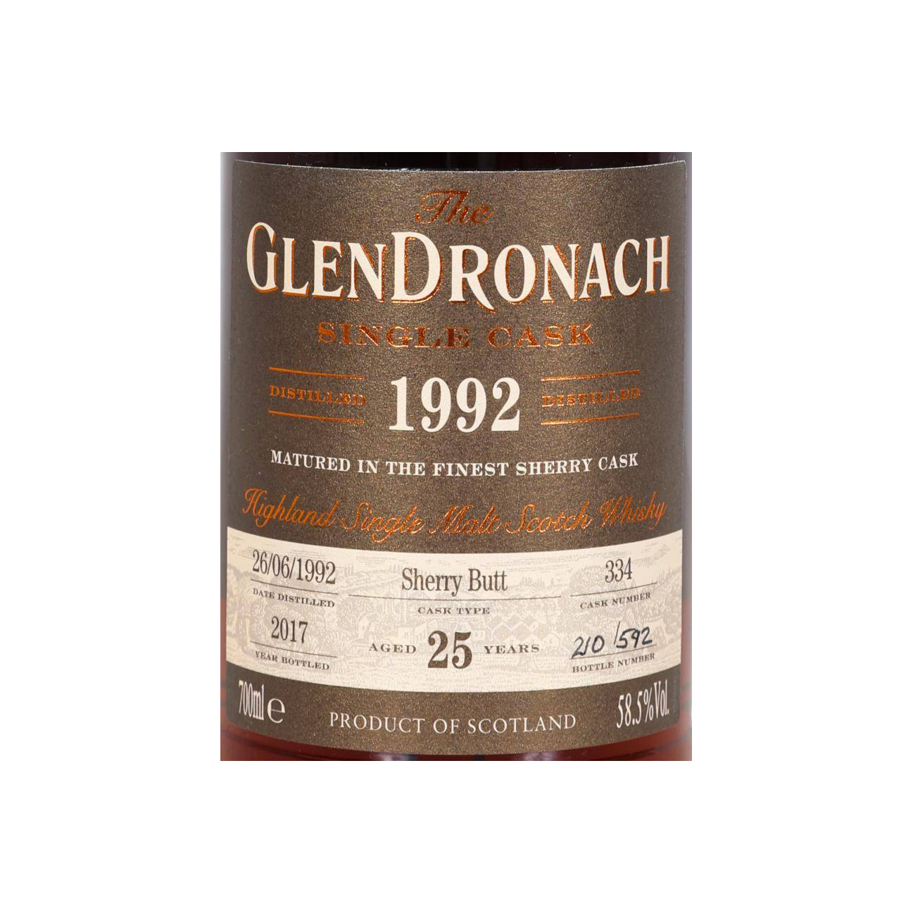 GlenDronach 1992 25 Years Single Malt Whisky 2