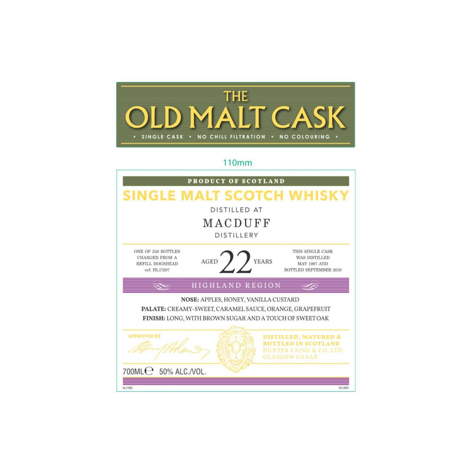Macduff Old Malt Cask 1997 22 Years Single Malt Whisky 2