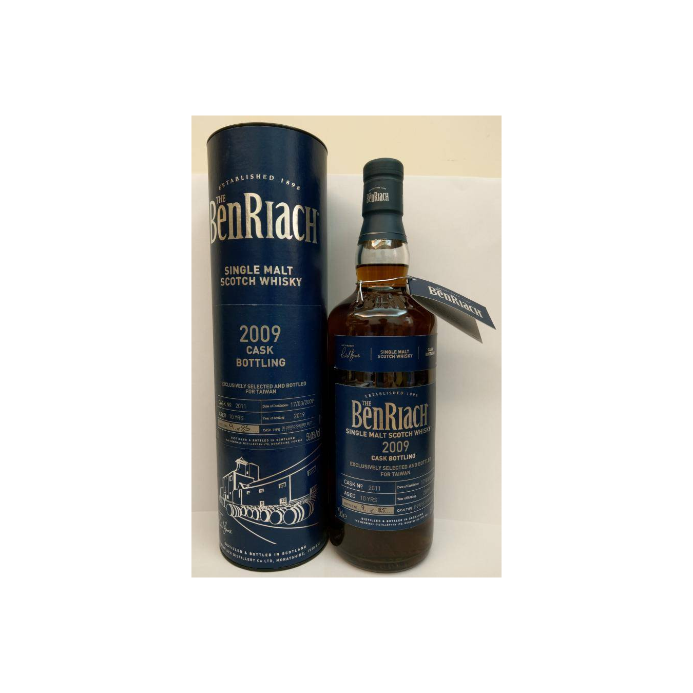 BenRiach Individual Cask Bottling 2009 10 Years Single Malt Whisky 2