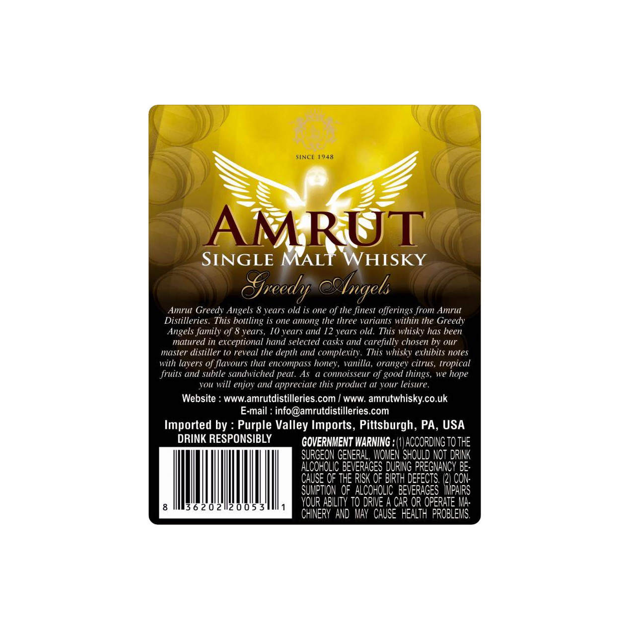 Amrut 8 Years Single Malt Whisky 3