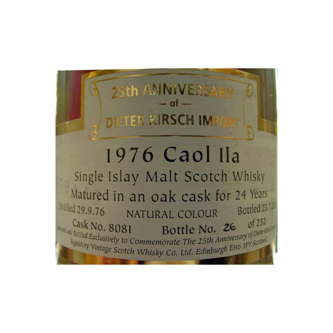 Caol Ila 1976 24 Years Single Malt Whisky 2
