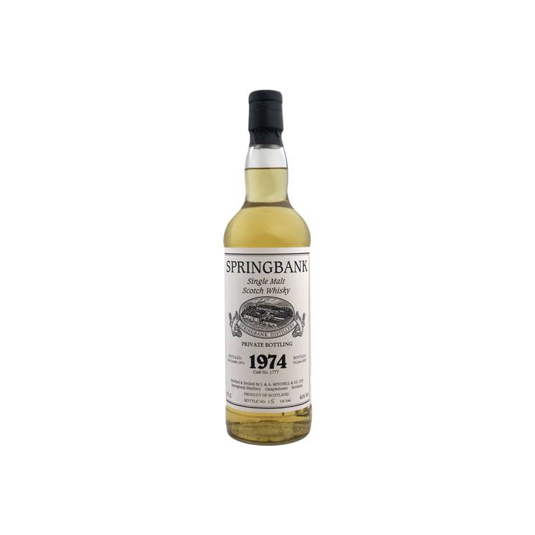 Springbank Private Bottling 1974 28 Years Single Malt Whisky