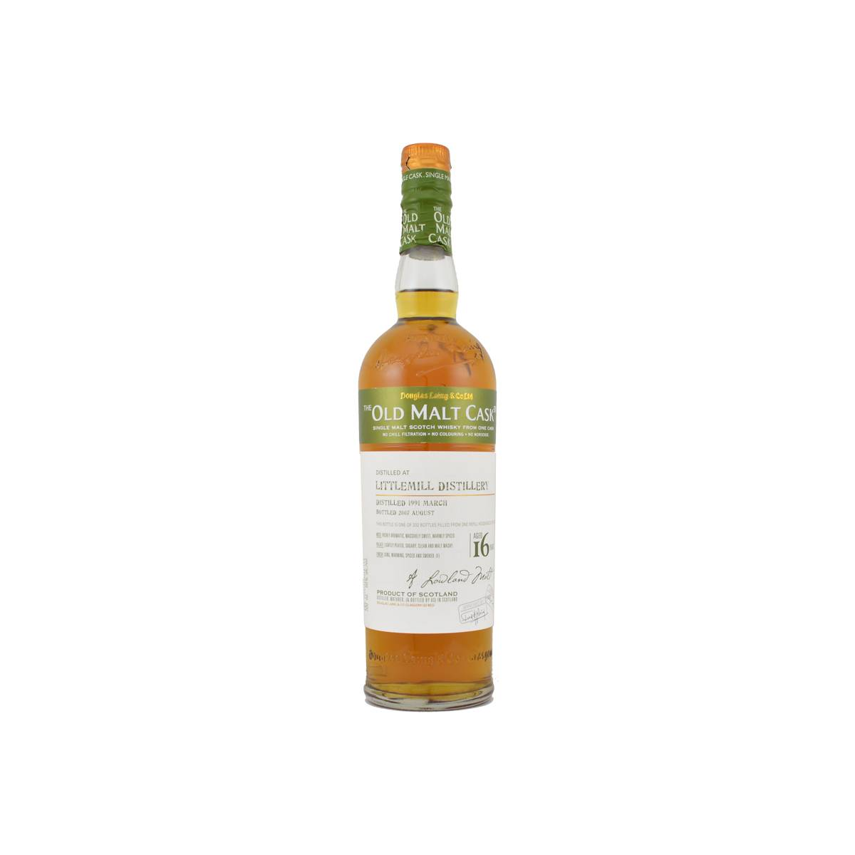 Littlemill Old Malt Cask 1991 16 Years Single Malt Whisky