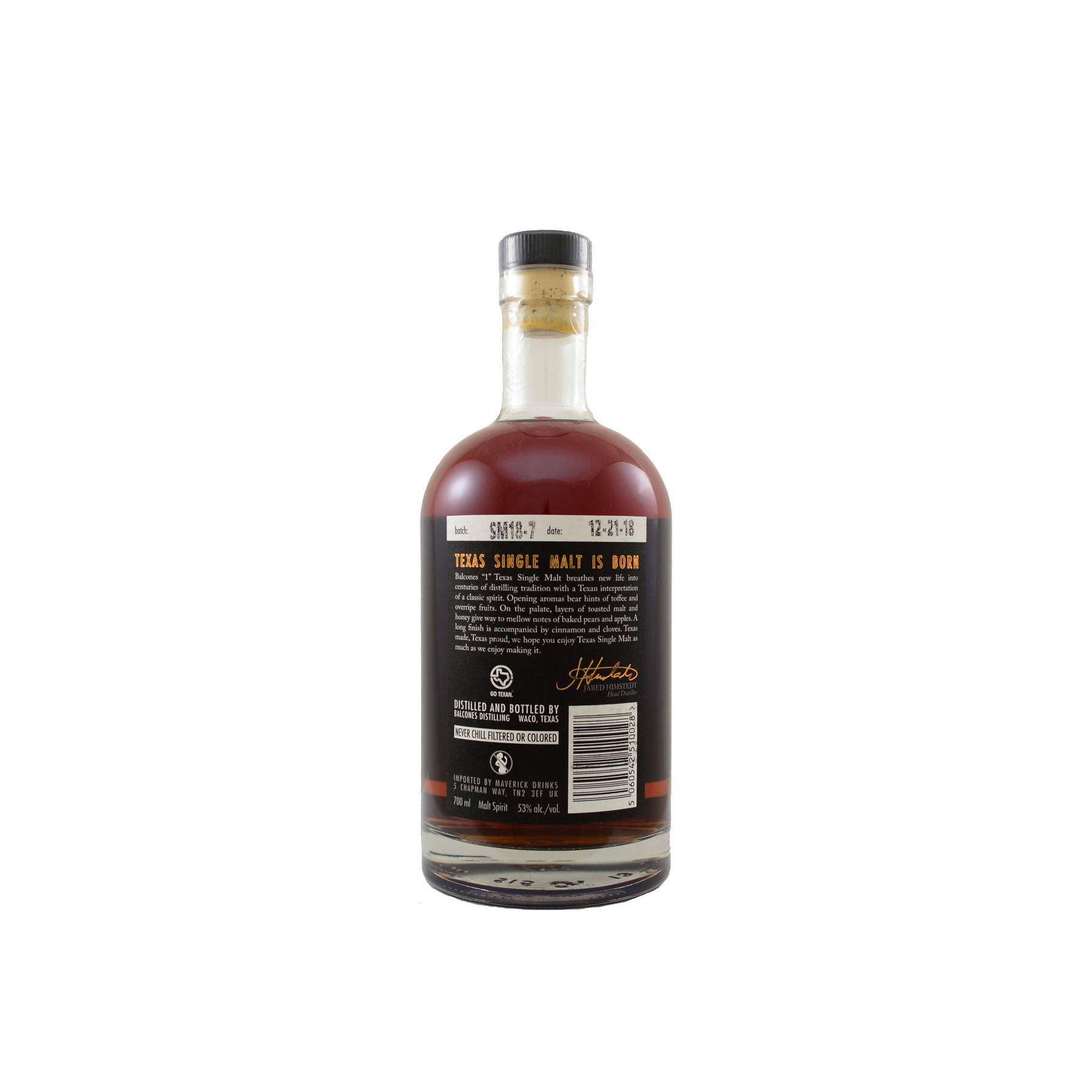 Balcones Single Malt Whisky 2