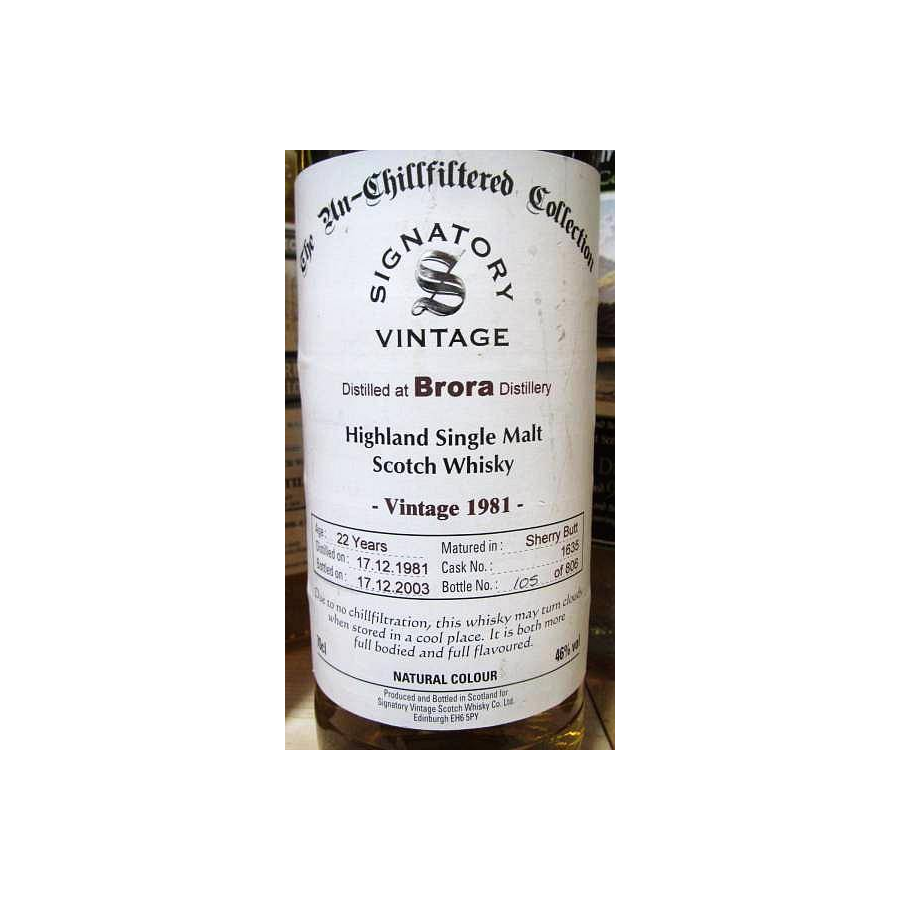Brora The Un-Chillfiltered Collection 1981 22 Years Single Malt Whisky 2