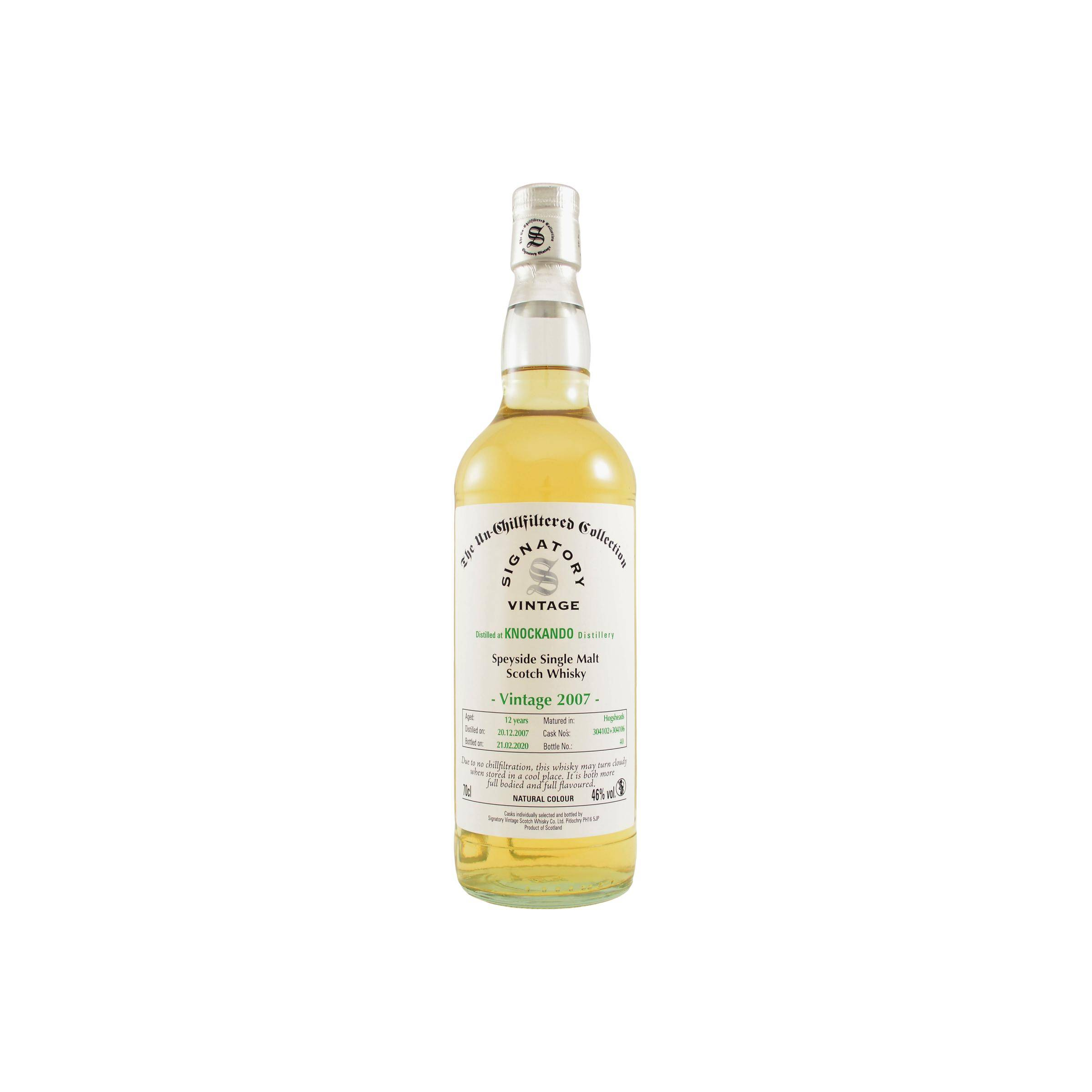 Knockando The Un-Chillfiltered Collection 2007 12 Years Single Malt Whisky