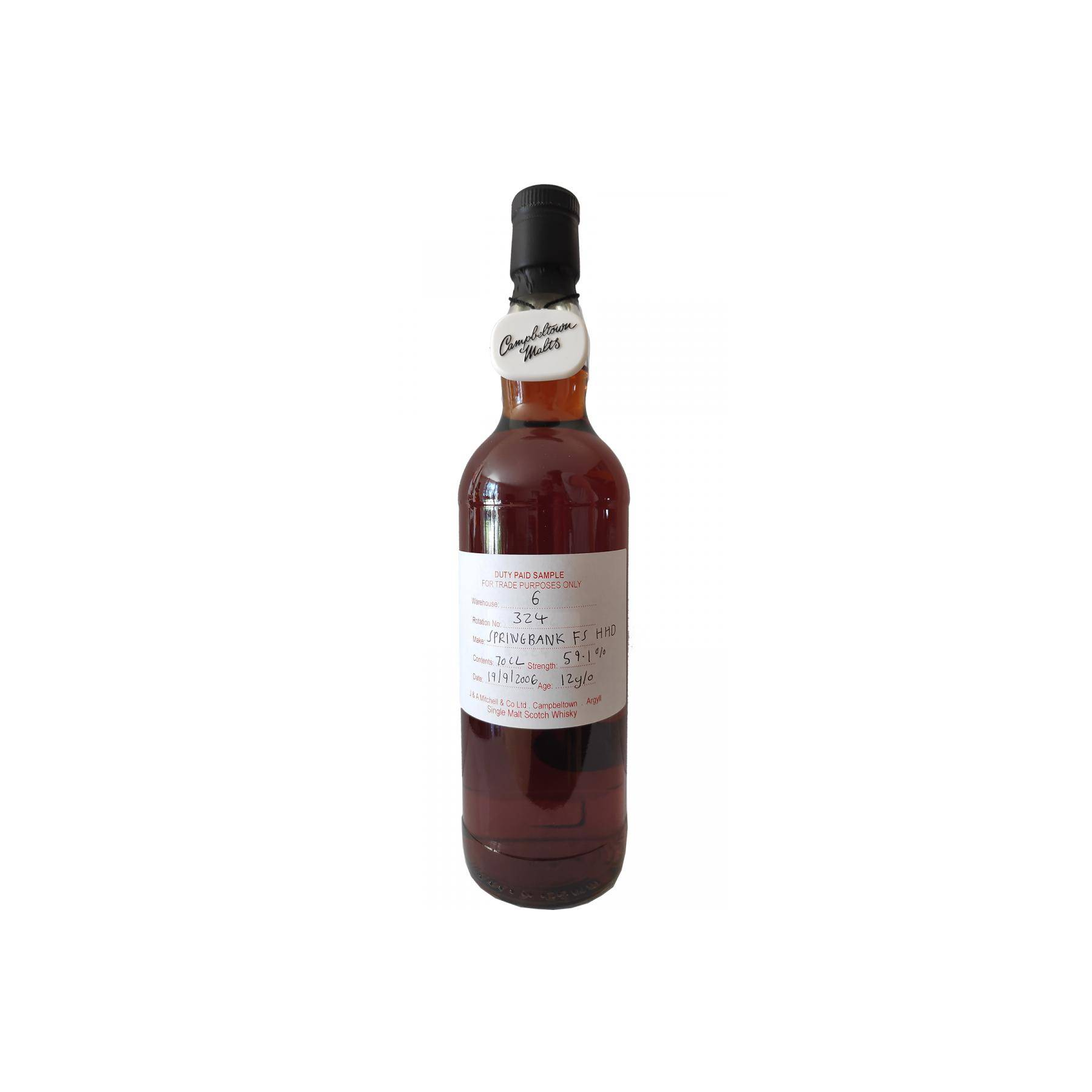 Springbank Duty Paid Sample - For Trade Purposes Only 2006 12 Years Single Malt Whisky