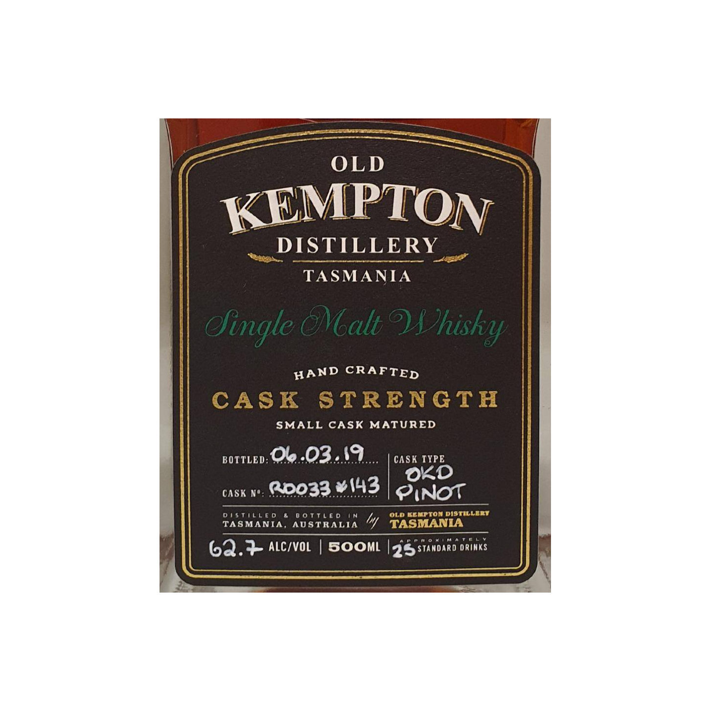 Old Kempton Cask Strength 2