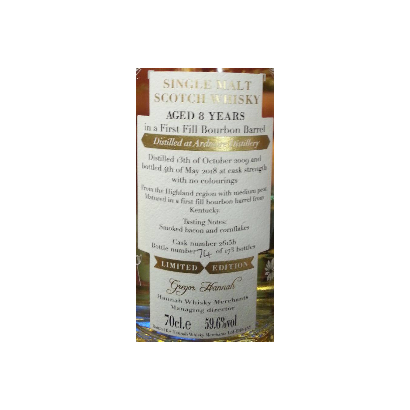 Ardmore 2009 8 Years Single Malt Whisky