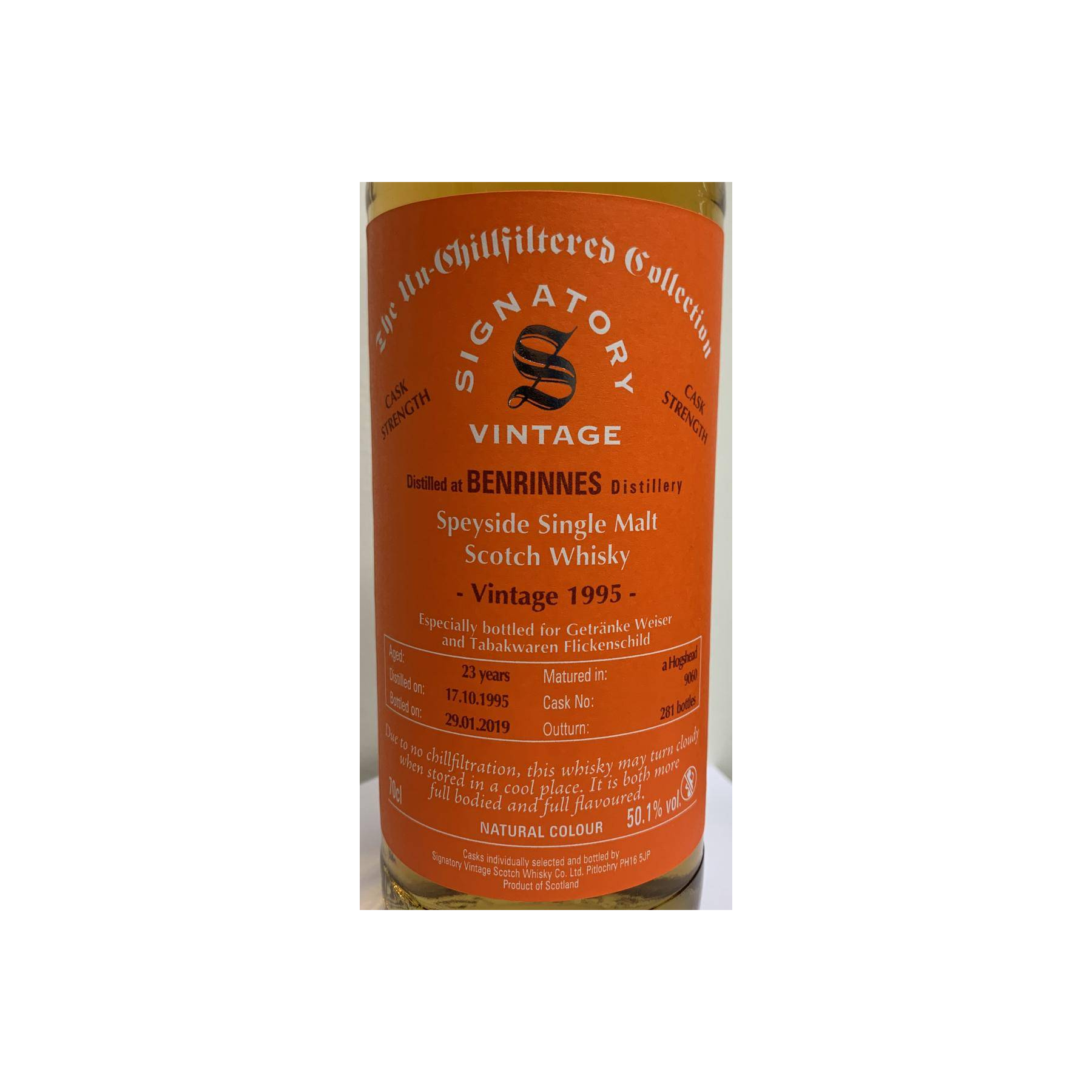 Benrinnes 1995 23 Years Single Malt Whisky 2