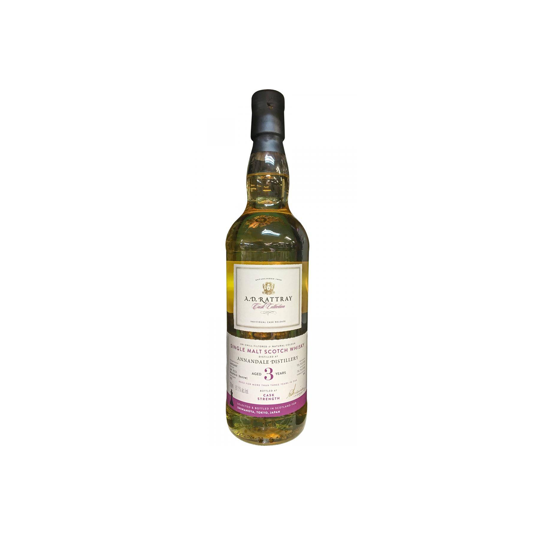 A.D. Rattray 2015 3 Years Single Malt Whisky