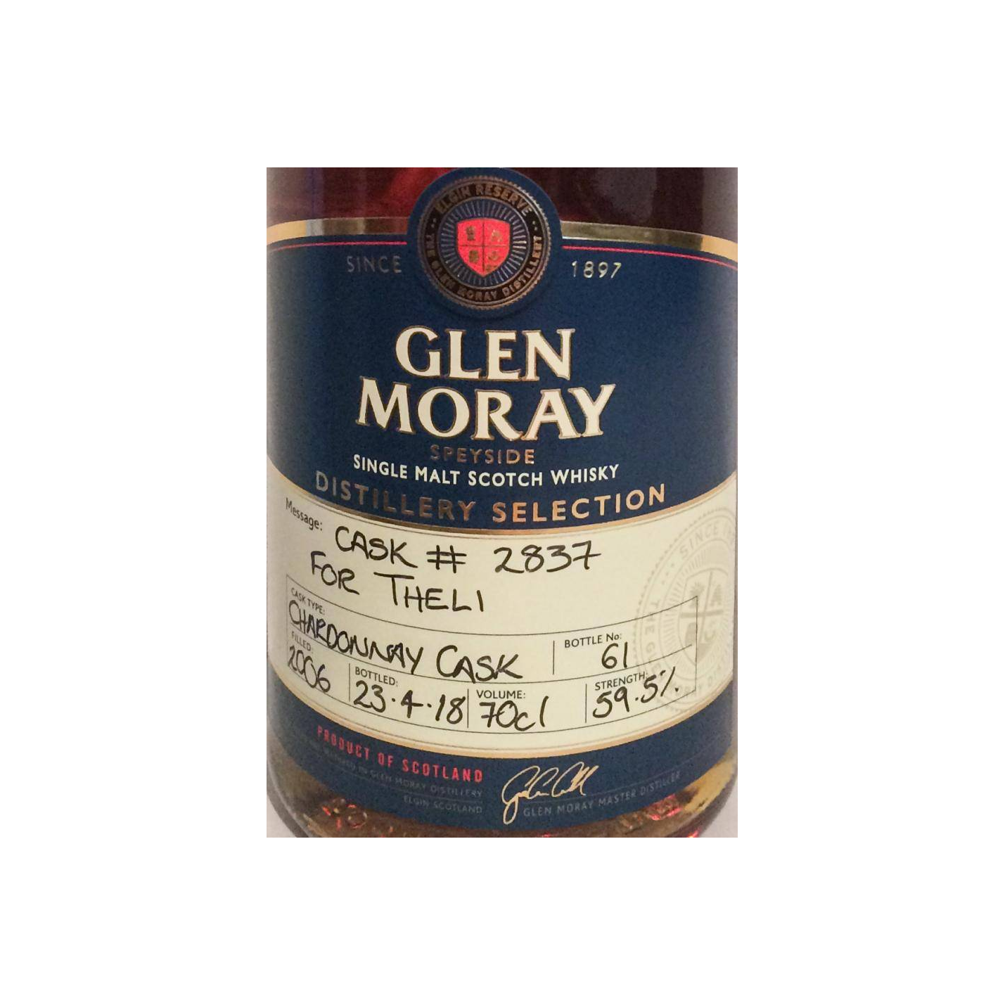 Glen Moray 2006 12 Years Single Malt Whisky 3