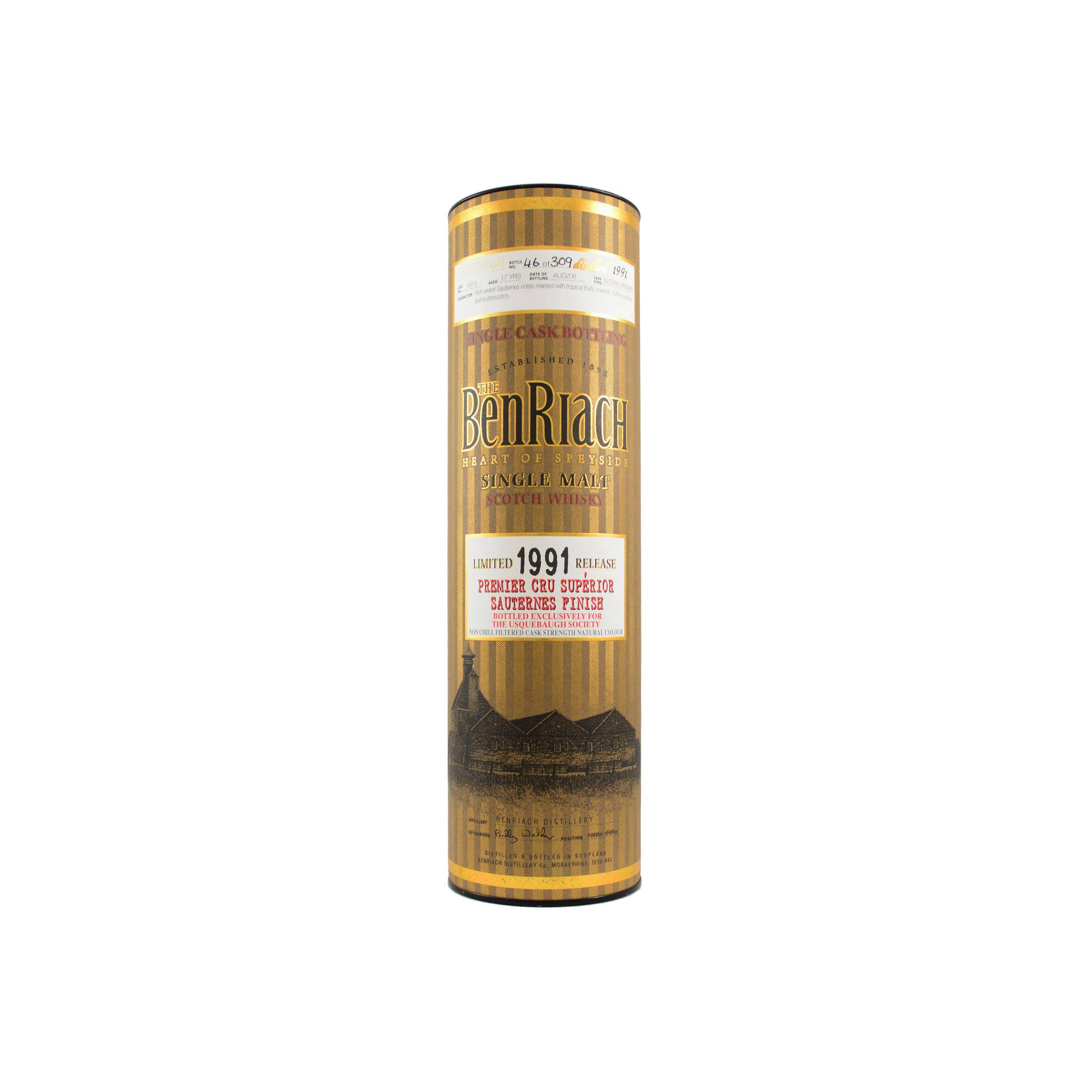 BenRiach Single Cask 1991 17 Years Single Malt Whisky 2