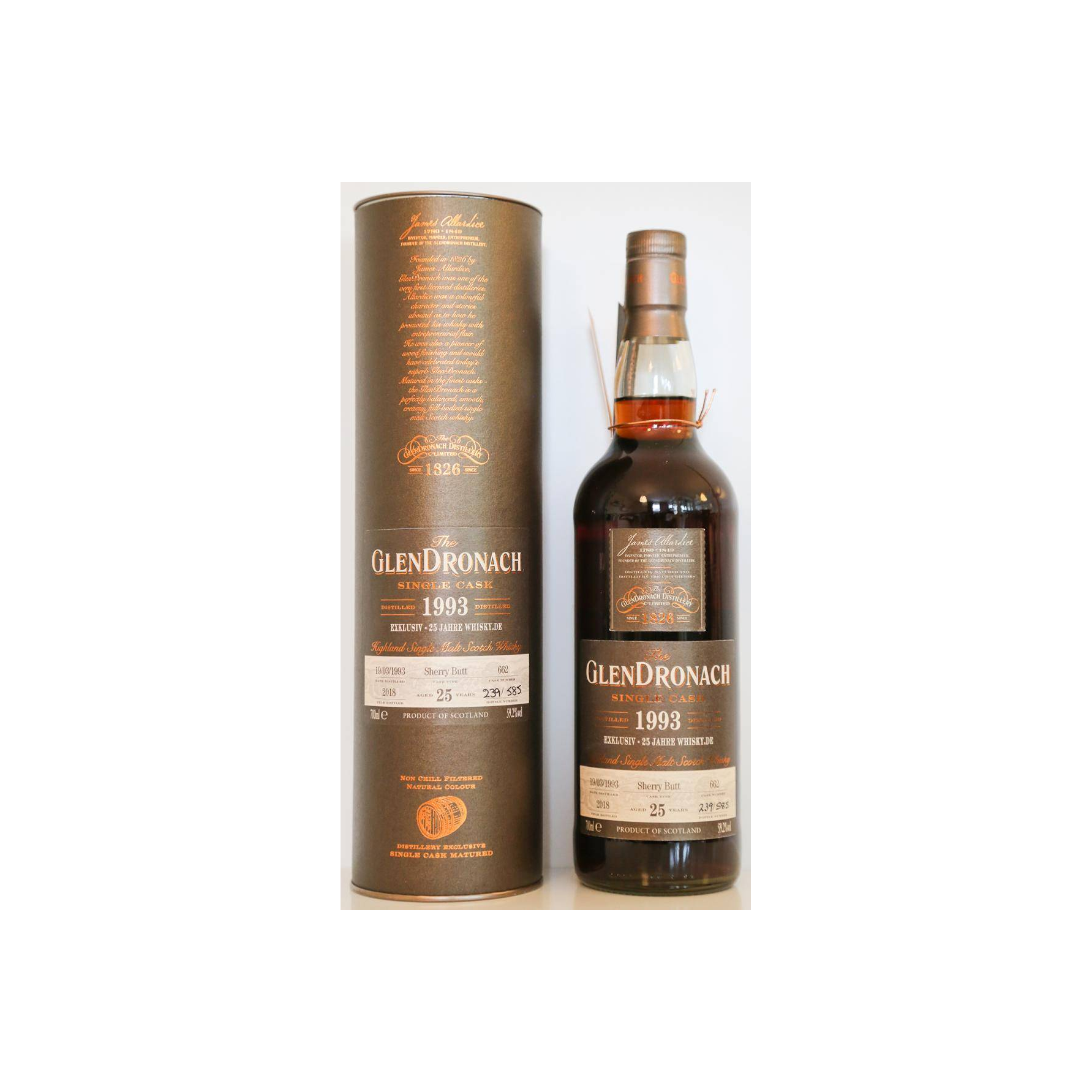 GlenDronach Single Cask 1993 25 Years Single Malt Whisky 3