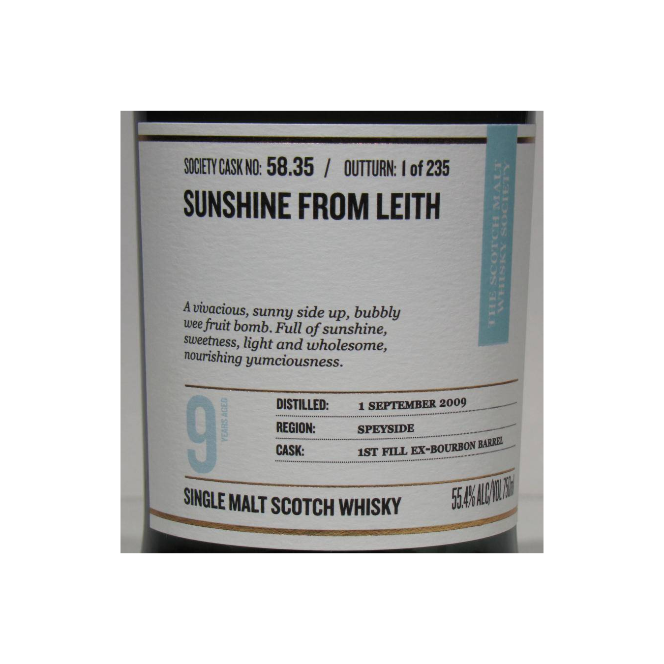 The Scotch Malt Whisky Society 2009 9 Years Single Malt Whisky 2