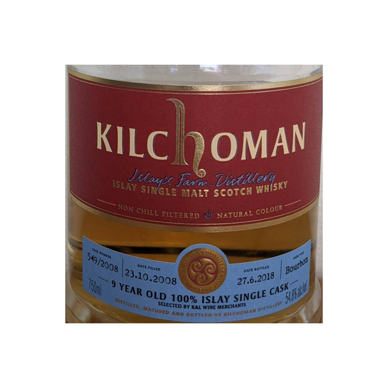 Kilchoman 2008 9 Years Single Malt Whisky