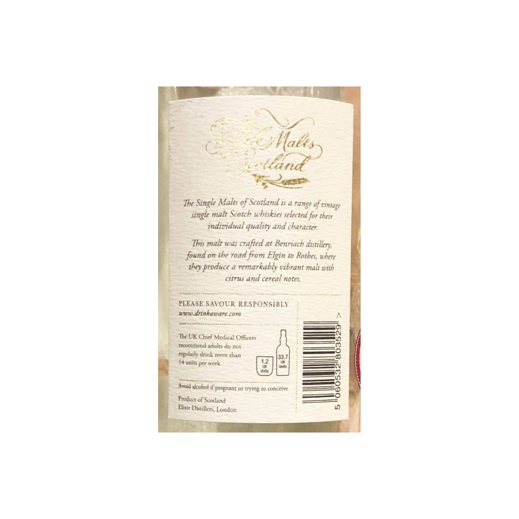 BenRiach The Single Malts of Scotland 1990 28 Years Single Malt Whisky 3