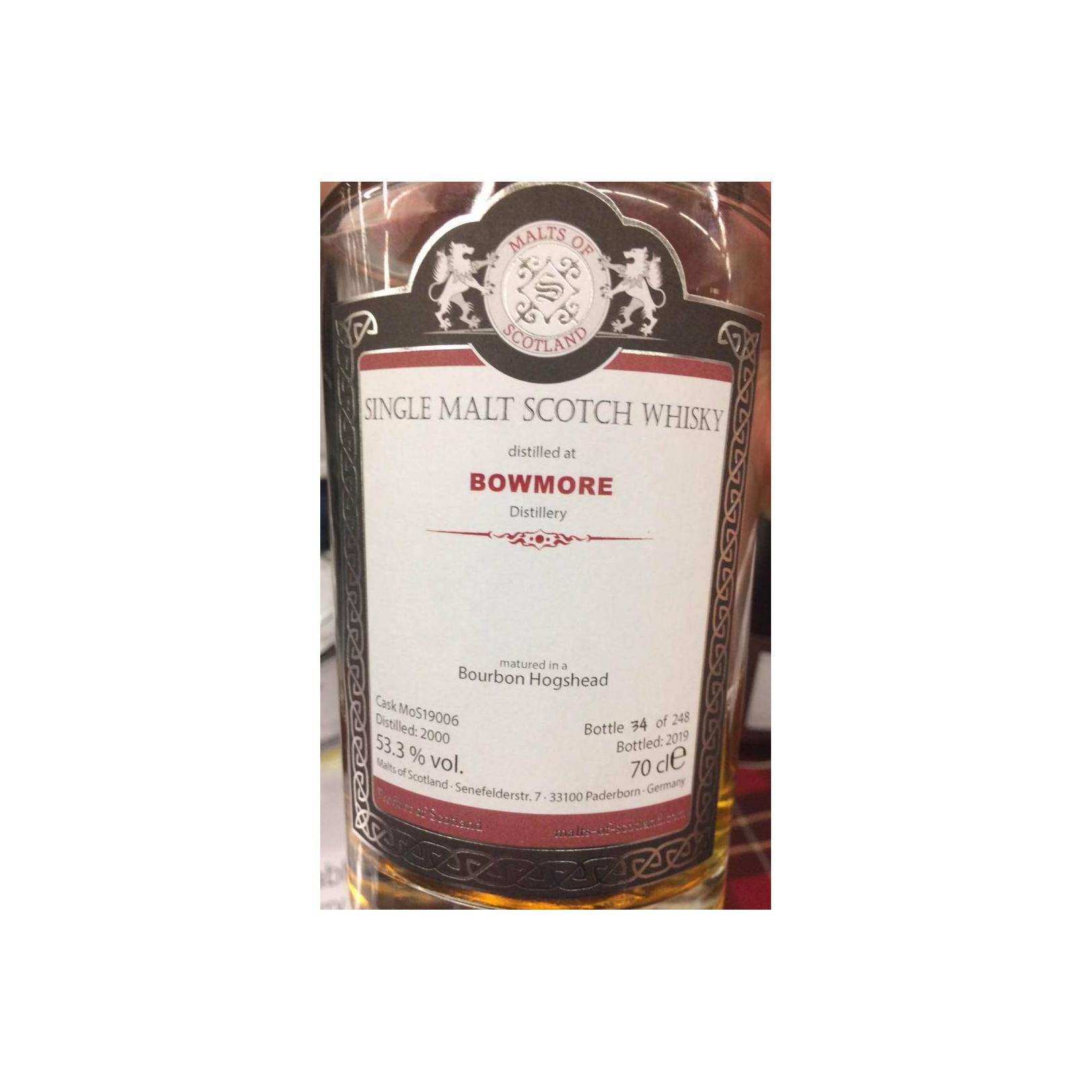 Bowmore 2000 19 Years Single Malt Whisky 2