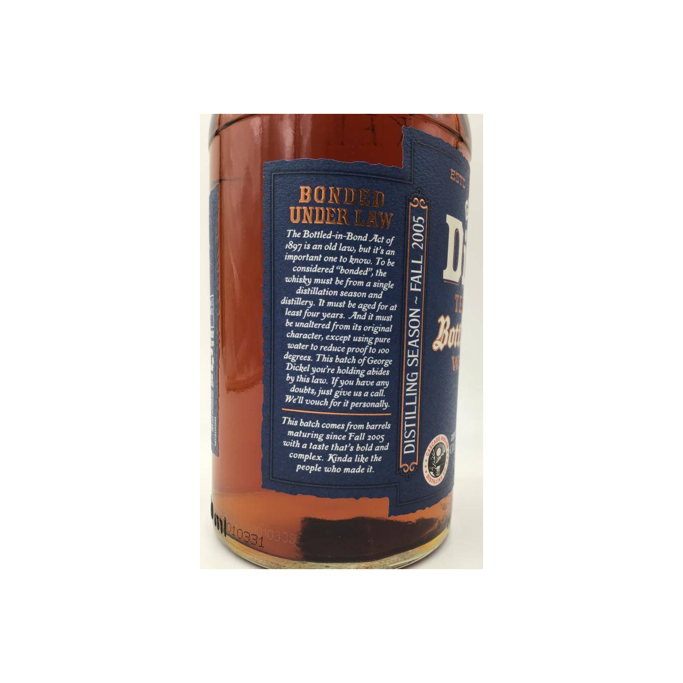 George Dickel 2005 13 Years Tennessee Whisky  2