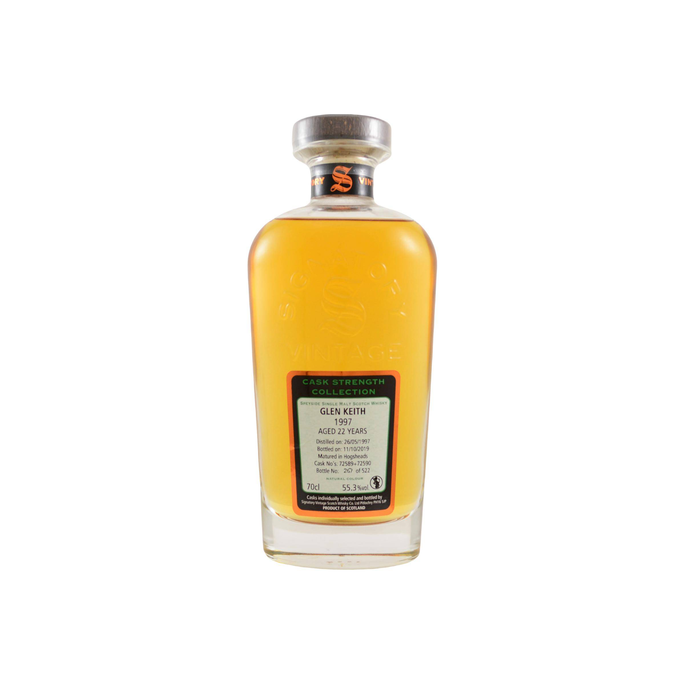 Glen Keith Cask Strength Collection 1997 22 Years Single Malt Whisky