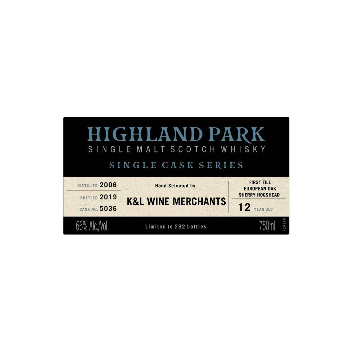 Highland Park Single Cask 2006 12 Years Single Malt Whisky 2