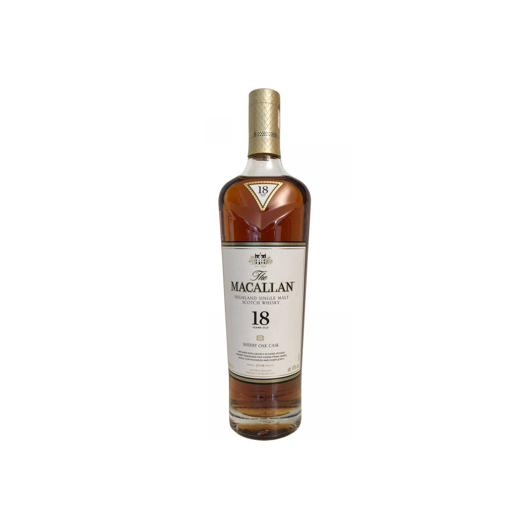 The Macallan Sherry Cask 18 Years Single Malt Whisky