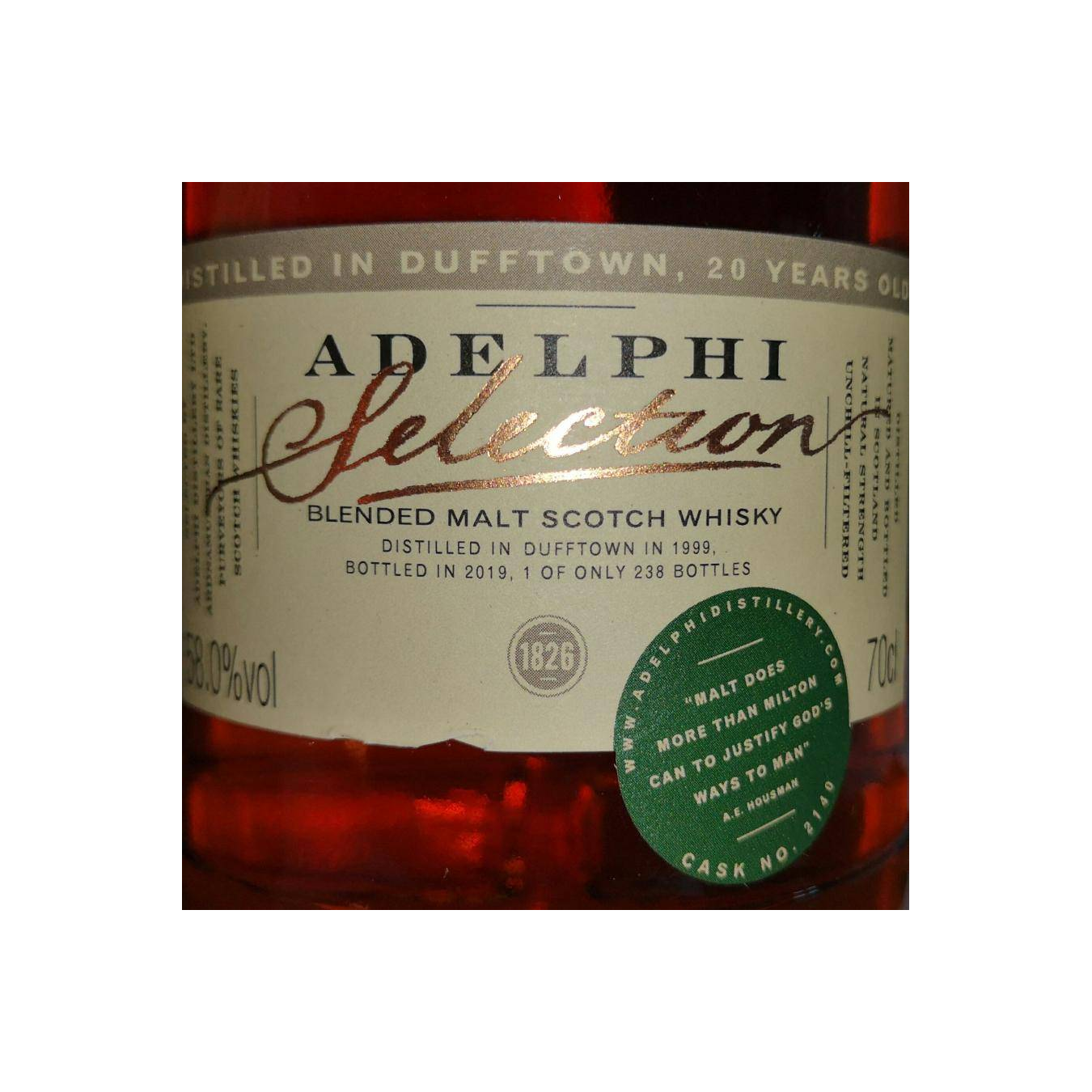 Dufftown Limited Edition 1999 20 Years Blended Malt Whisky 2
