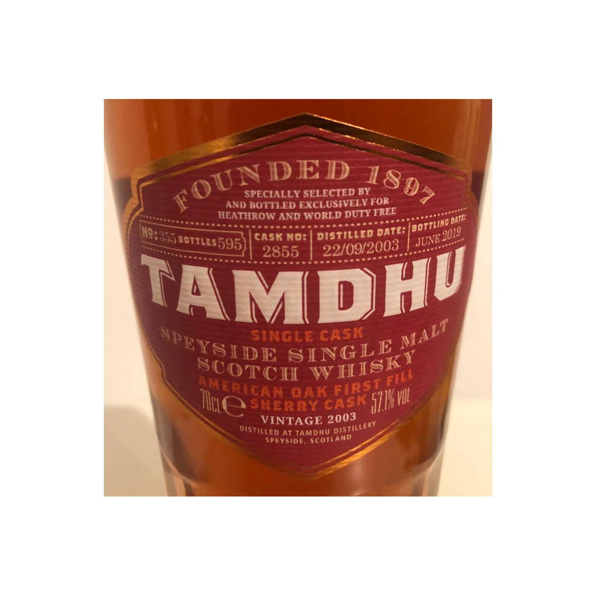 Tamdhu Single Cask 2003 15 Years Single Malt Whisky 3