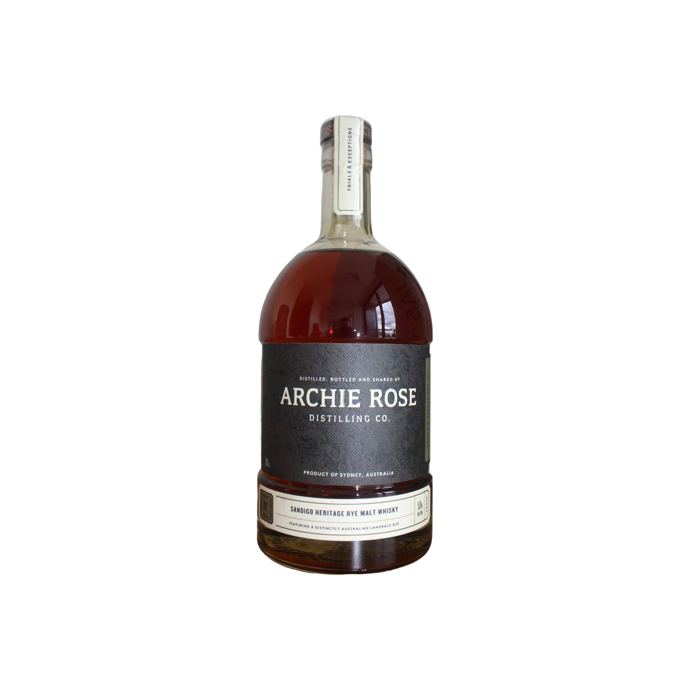 Archie Rose Sandigo Heritage Rye Malt Whisky
