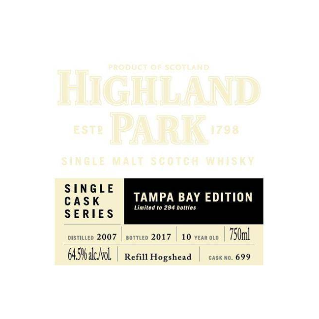 Highland Park Single Cask 2007 10 Years Single Malt Whisky