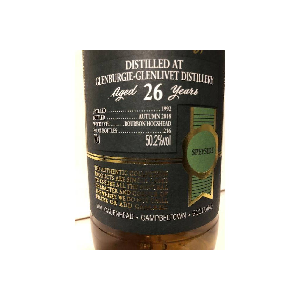 Glenburgie Authentic Collection 1992 26 Years Single Malt Whisky 2