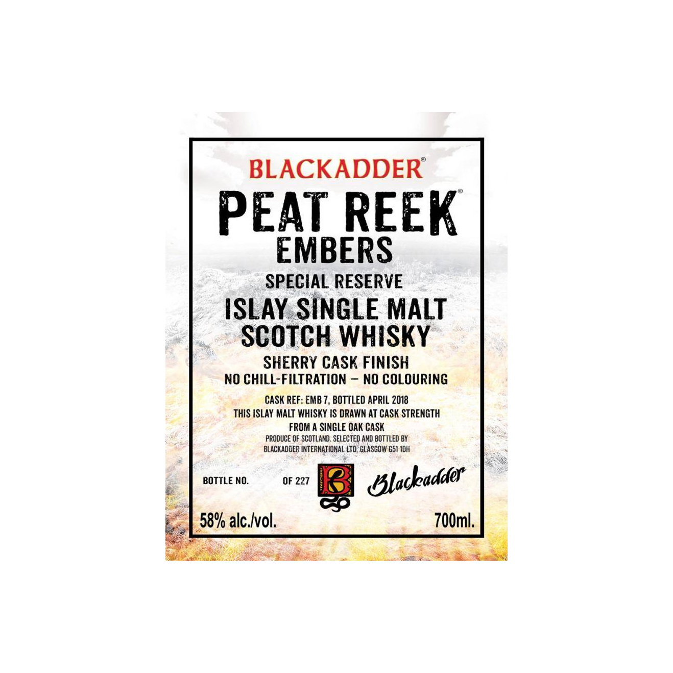 Blackadder Special Reserve Single Malt Whisky